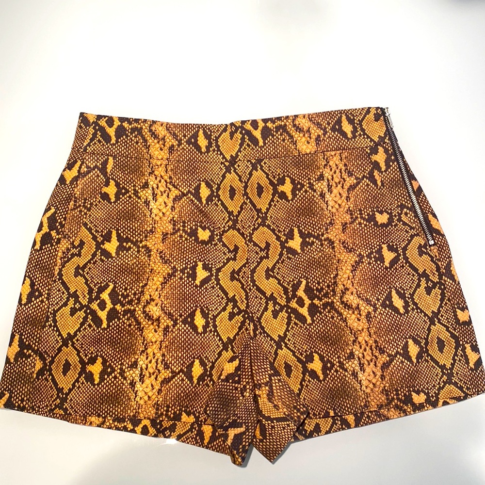 ZARA Snakeskin Shorts